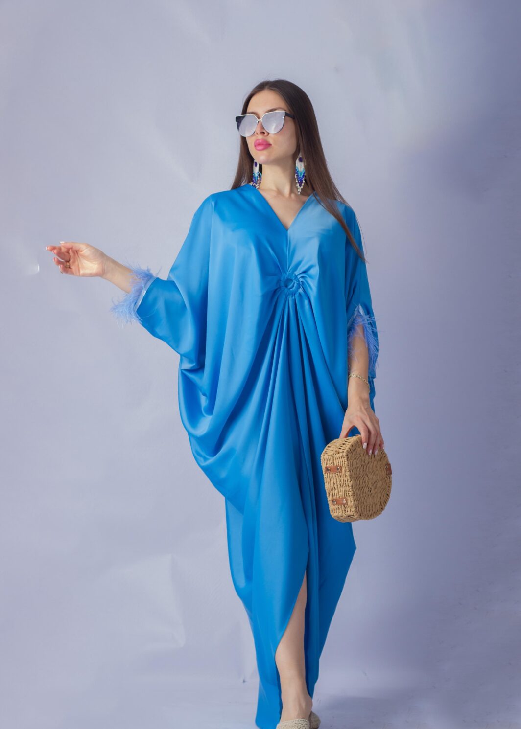 ORIENTAL DRESS SEA BLUE